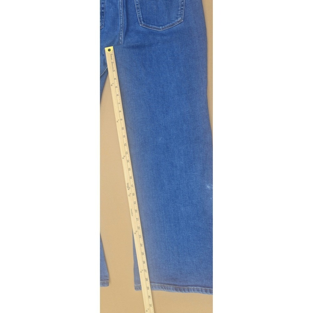 Michael Kors Jeans 14 High Rise Front Seam Split Hem Straight Stretch Denim - Picture 8 of 13